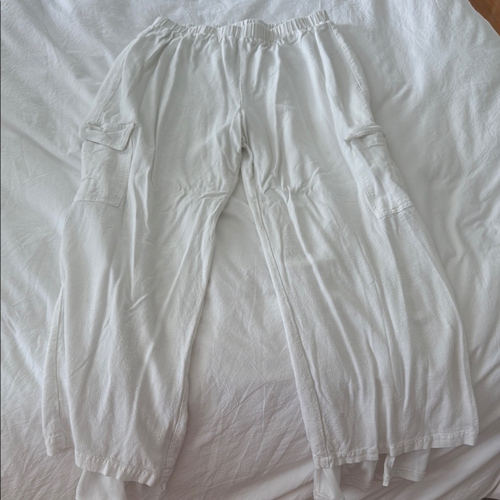 Windsor White Cargo Pants